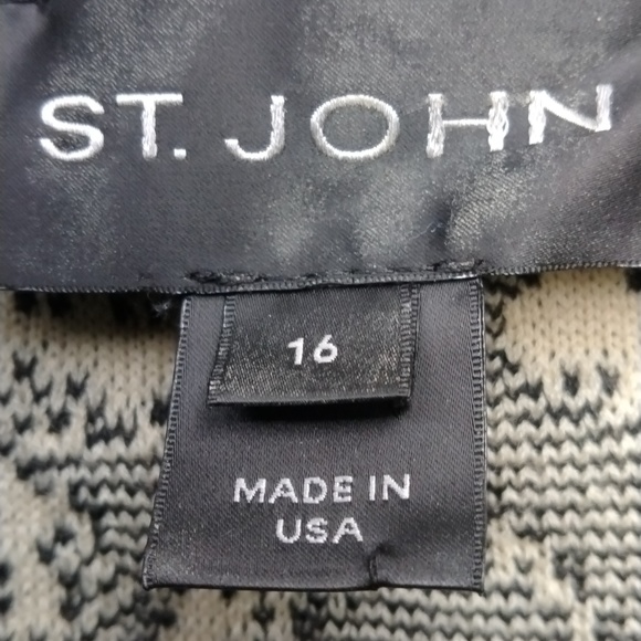 St. John made in USA Beautiful Sweater Jacket size 16 - Picture 8 of 11
